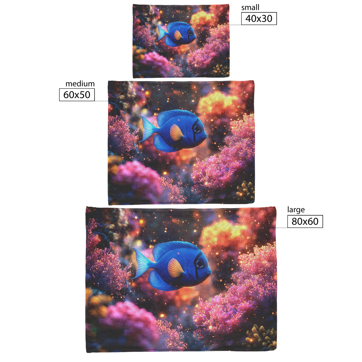 Baby_Blue_Tang_Swimming_Near_Glowing_Cor_H_Blanket_Size_Options_Mockup.png