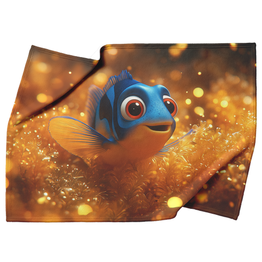 Blue_Tang_Exploring_Glowing_Reef_Garden__H_Blanket_Top_Bottom_Folds_Mockup.png