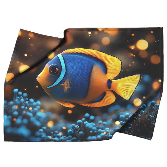 Blue_Tang_Swimming_Through_Bioluminescen_H_Blanket_Top_Bottom_Folds_Mockup.png