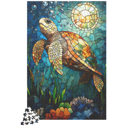 Graceful_Sea_Turtle_Swimming_in_Stained__1014pc_V_Loose_Mockup.png