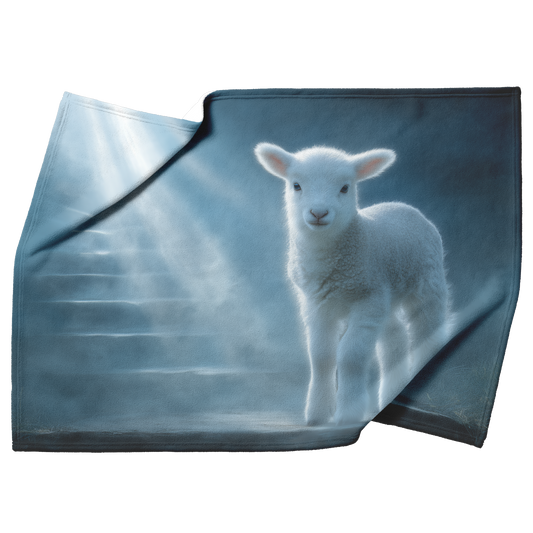 Lamb_With_Blue_Eyes_At_Radiant_Stairway__H_Blanket_Top_Bottom_Folds_Mockup.png