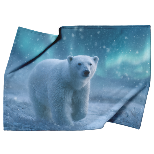 Magical_Polar_Bear_Walking_Under_Glowing_H_Blanket_Top_Bottom_Folds_Mockup.png