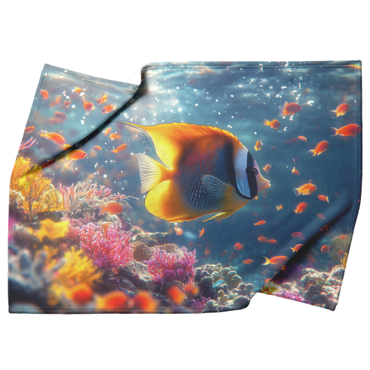 Moorish_Idol_Swimming_Near_Glowing_Sea_G_H_Blanket_Top_Bottom_Folds_Mockup.png