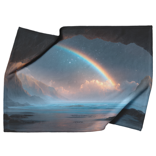 Radiant_Rainbow_Emerging_From_Glowing_Cr_H_Blanket_Top_Bottom_Folds_Mockup.png
