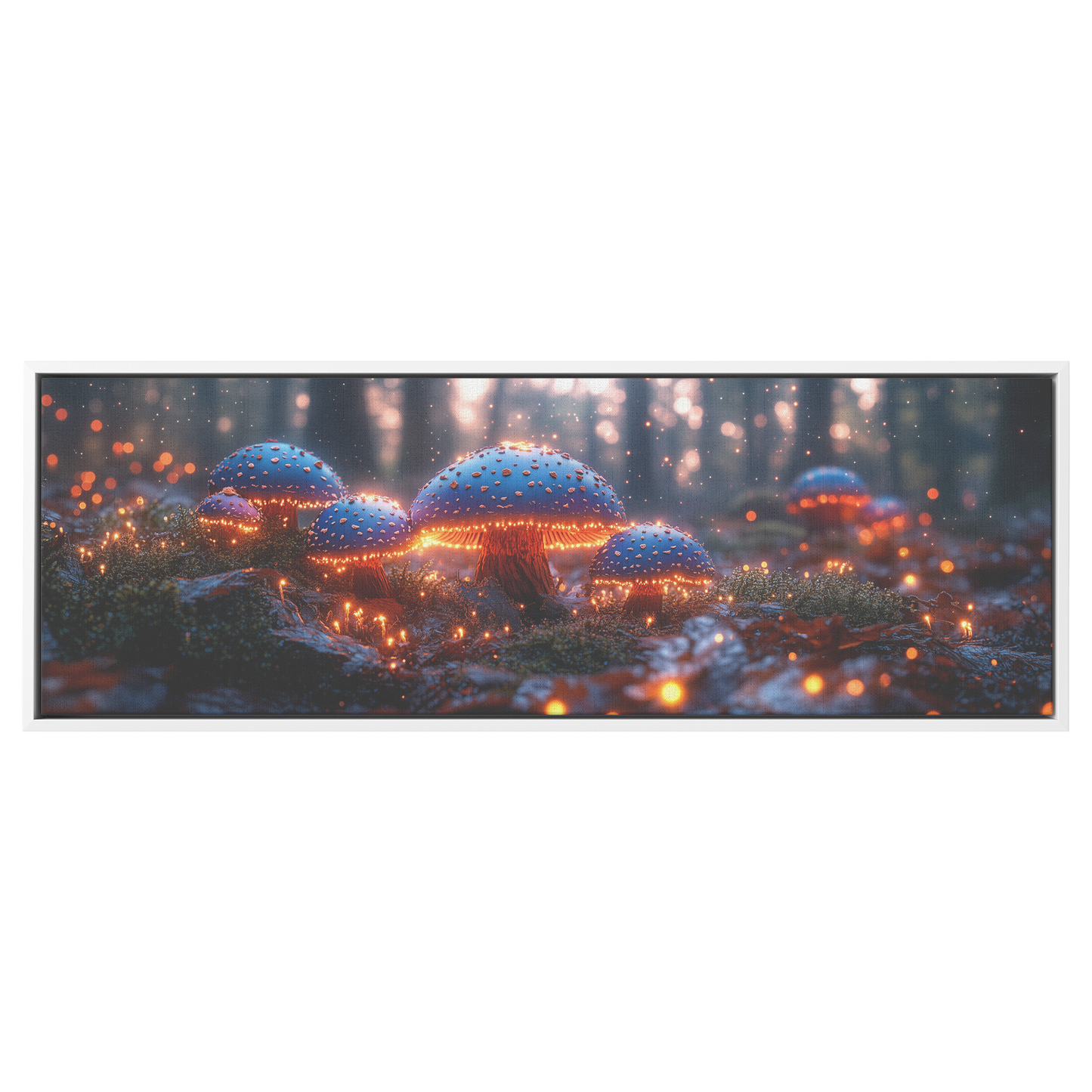 Vibrant_Fantasy_Forest_Glowing_Blue_Purp_White_Framed_Canvas_H_Panoramic_Main_Mockup.png