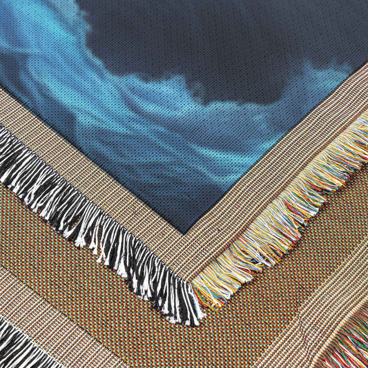 Dramatic Ocean Sunset with Noah's Ark Christian Throw Blanket Cozy Woven Kids Comfort Blanket with Hope Holy Faith Inspired Prayer Healing Blanket for Children