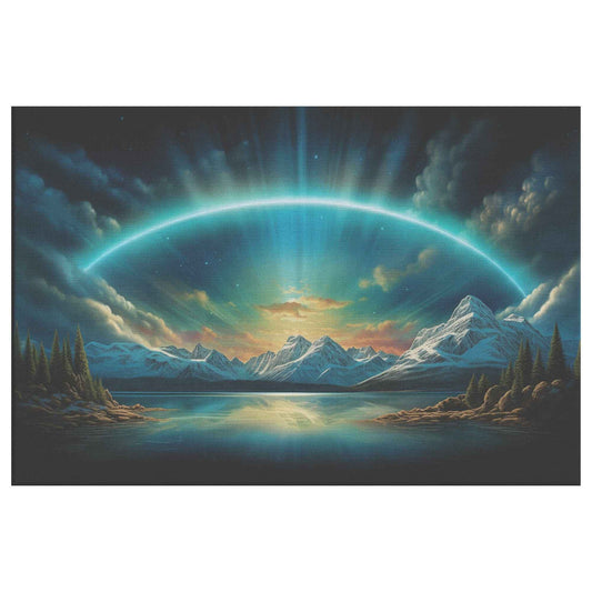 Firmament Glow Flat Earth Canvas Art Print