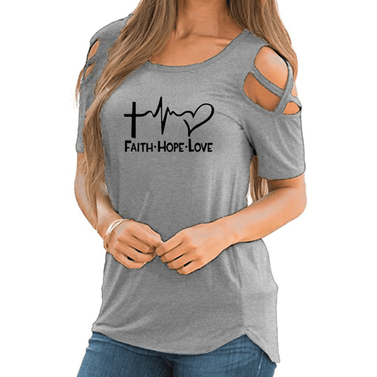 Faith Hope Love Plus Size Tops - Awakening Righteousness