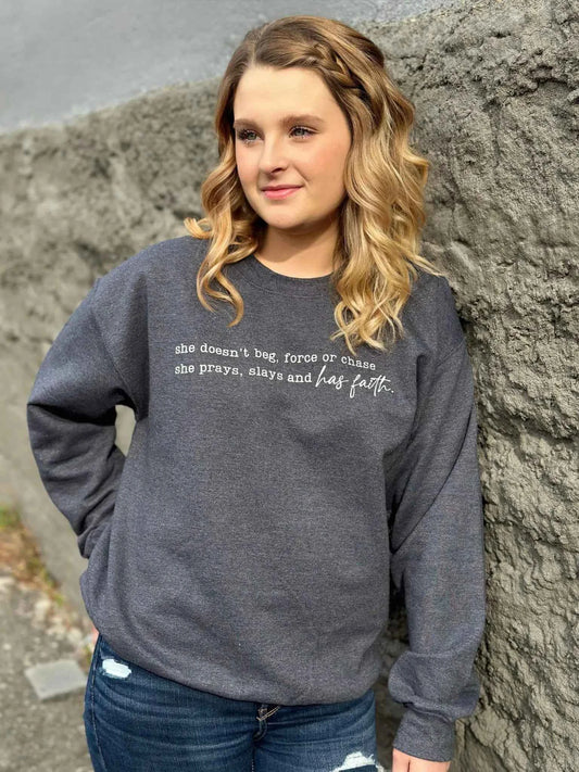 She Has Christian Faith Sweatshirt