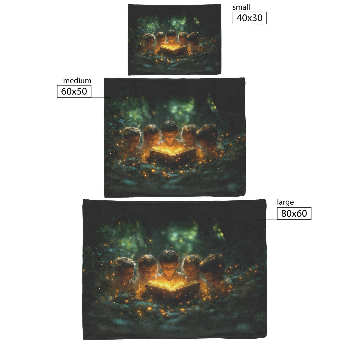 Children’s Magical Storytime Cozy Christian Fleece Sherpa Blanket - Awakening Righteousness