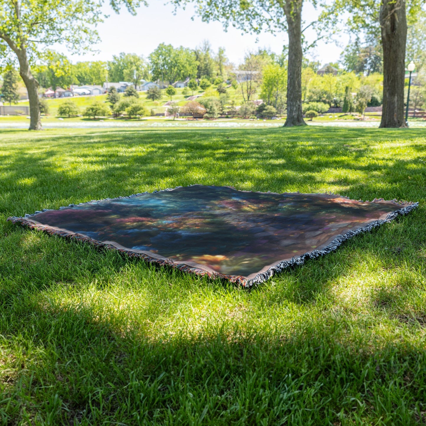 Enchanting Garden Path Woven Throw Blanket - Awakening Righteousness