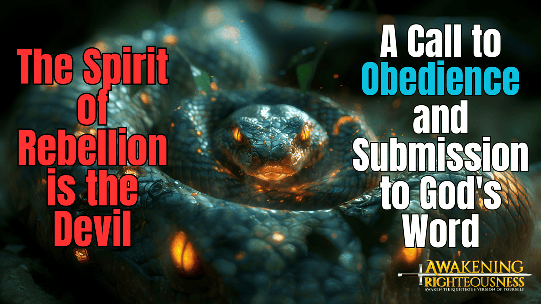 The Spirit of Rebellion is the Devil: A Call to Obedience and Submission to God's Word - Awakening Righteousness