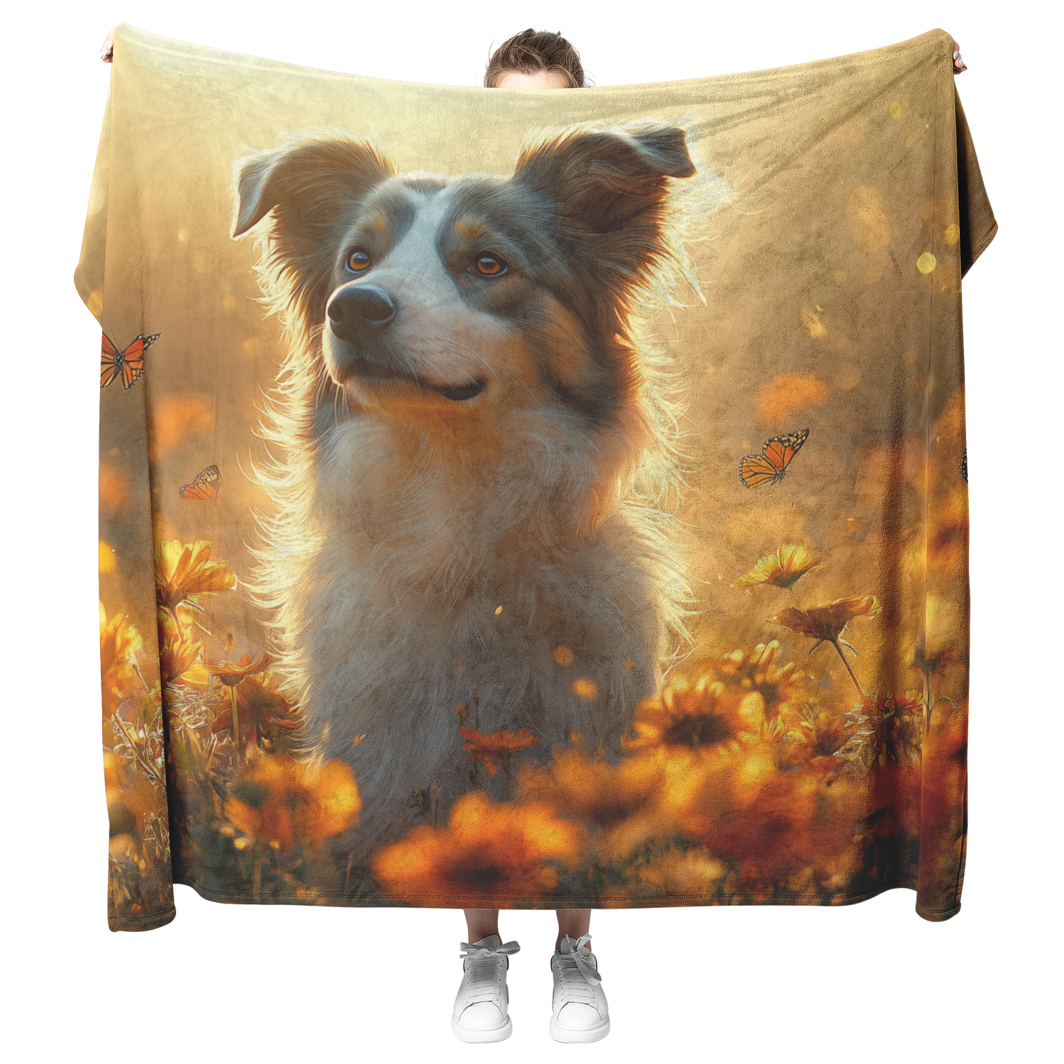 🐾 Border Collie Dog Sherpa Fleece Blanket Collection | Awakening Righteousness