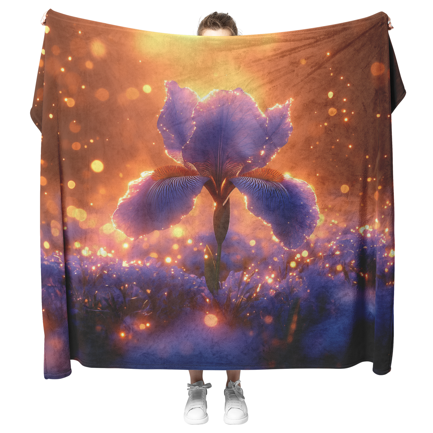 🌸 Iris Sherpa Fleece Blanket Collection | Awakening Righteousness