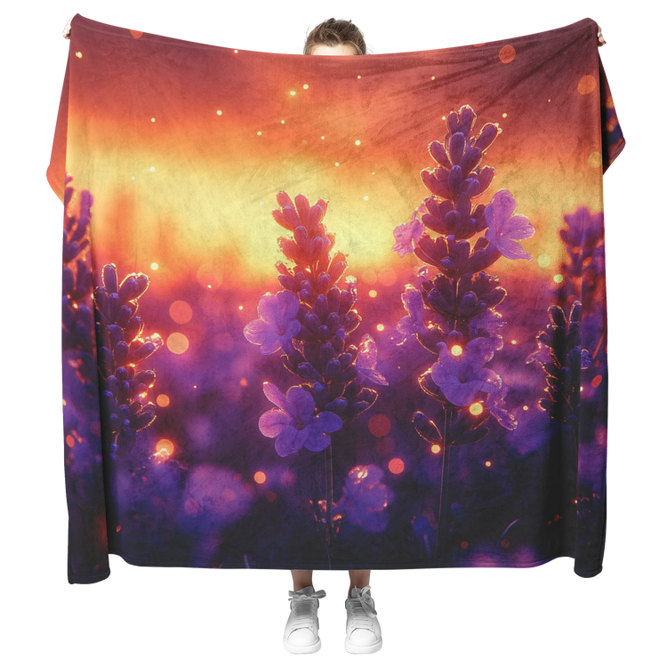 🌿 Lavender Sherpa Fleece Blanket Collection | Awakening Righteousness