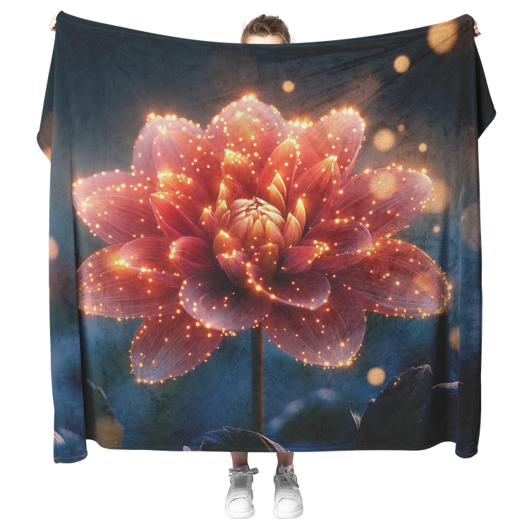 🌸 Dahlia Sherpa Fleece Blanket Collection | Awakening Righteousness