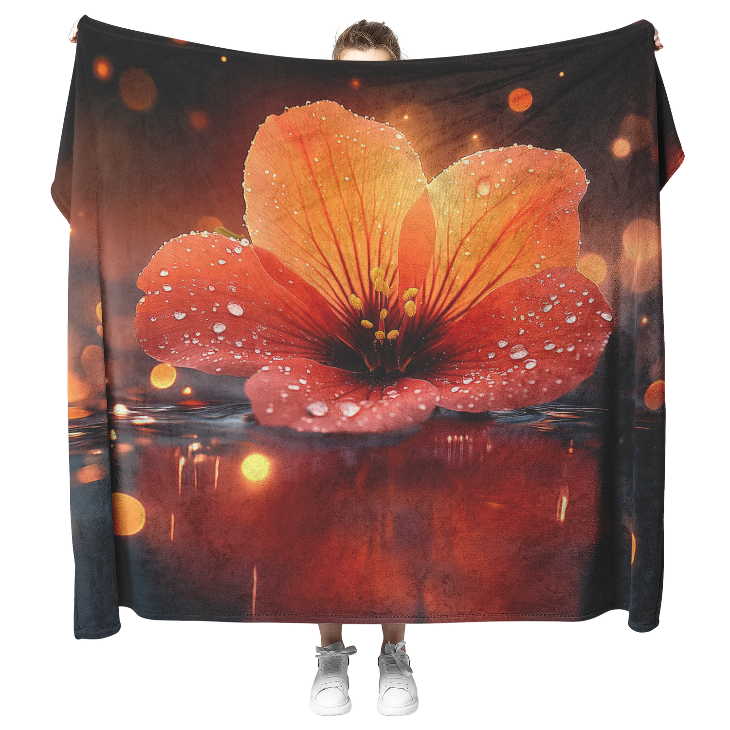 🌺 Geranium Sherpa Fleece Blanket Collection | Awakening Righteousness