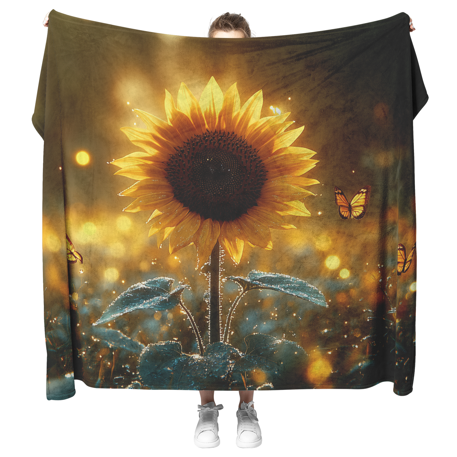 🌻 Sunflower Sherpa Fleece Blanket Collection | Awakening Righteousness