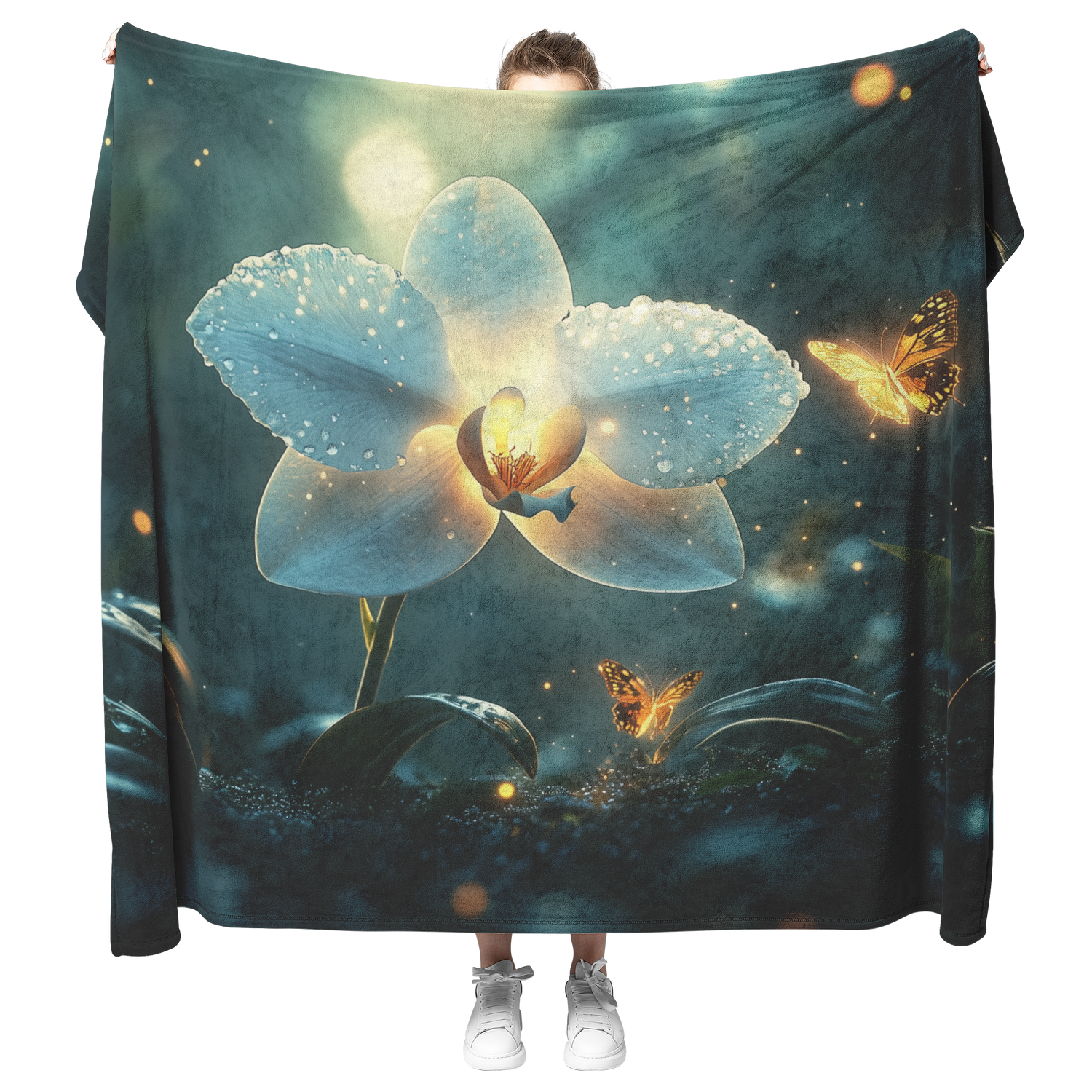 🌸 Orchid Sherpa Fleece Blanket Collection | Awakening Righteousness