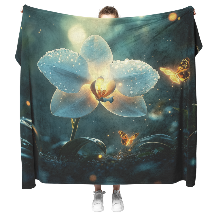 🌸 Orchid Sherpa Fleece Blanket Collection | Awakening Righteousness