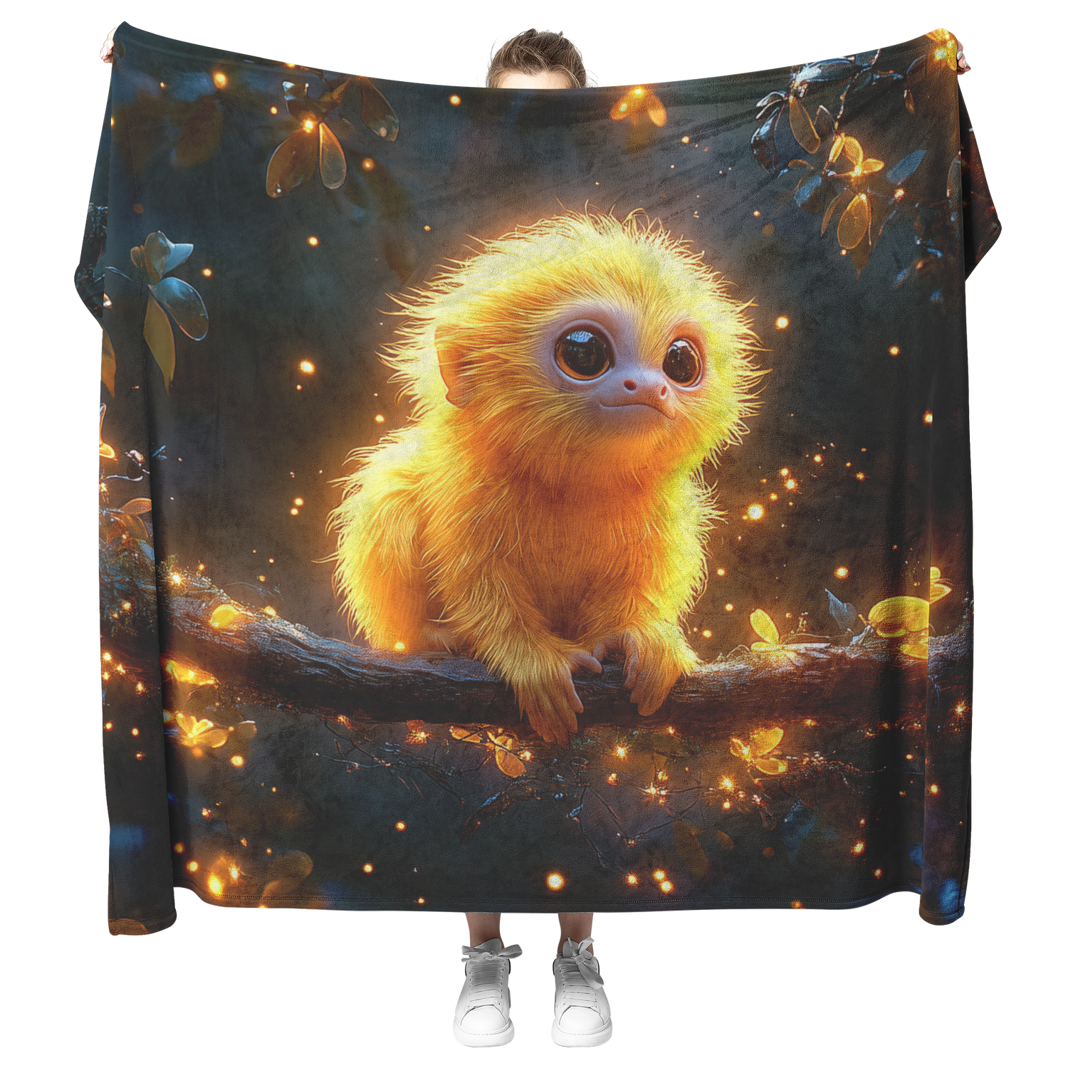 🐒 Tamarin Monkey Sherpa Fleece Blanket Collection | Awakening Righteousness