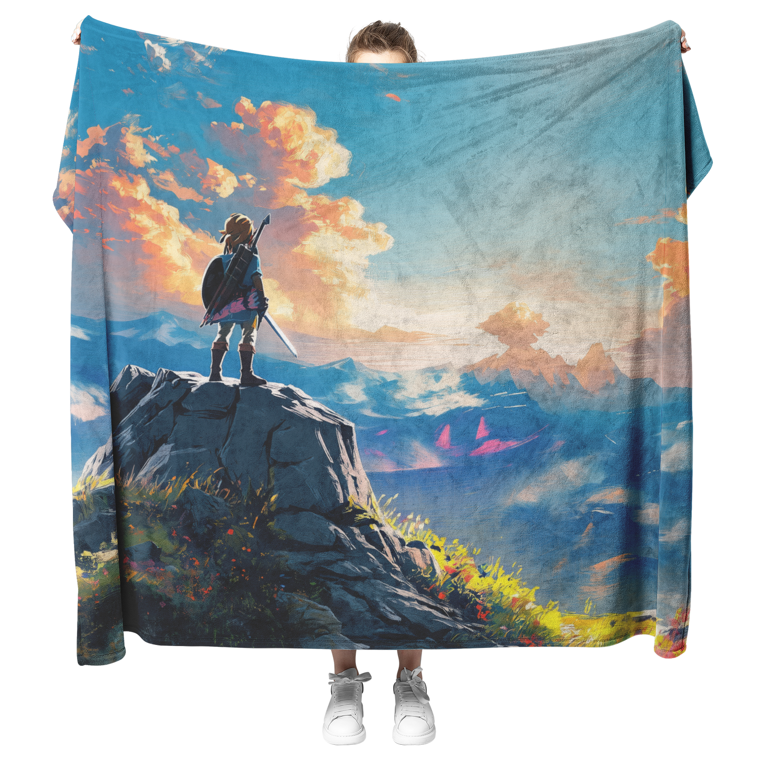 🗡️ Legend of Zelda Link Sherpa Fleece Blanket Collection | Awakening Righteousness
