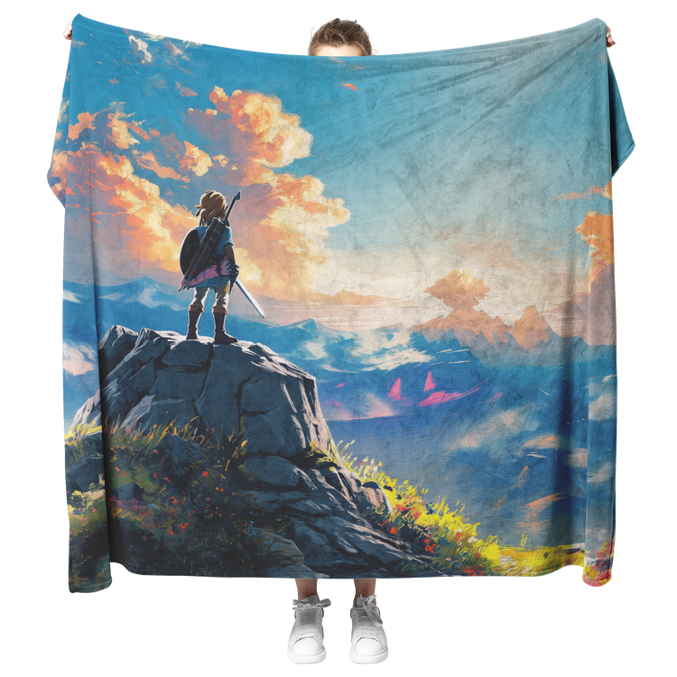 🗡️ Legend of Zelda Link Sherpa Fleece Blanket Collection | Awakening Righteousness