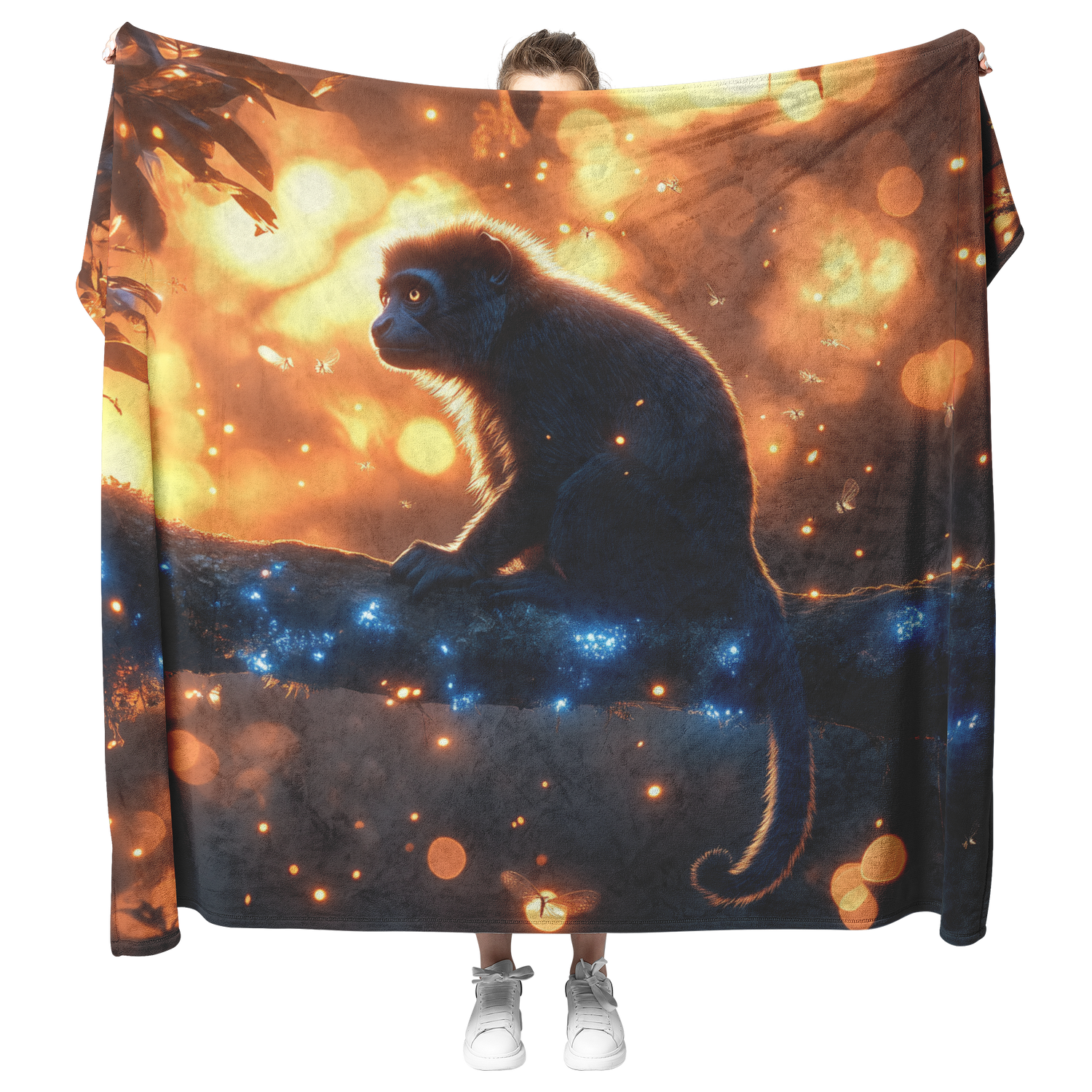 🐒 Howler Monkey Sherpa Fleece Blanket Collection | Awakening Righteousness