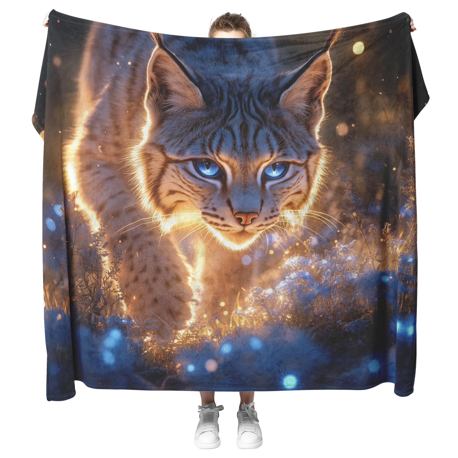🐾 Lynx Sherpa Fleece Blanket Collection | Awakening Righteousness