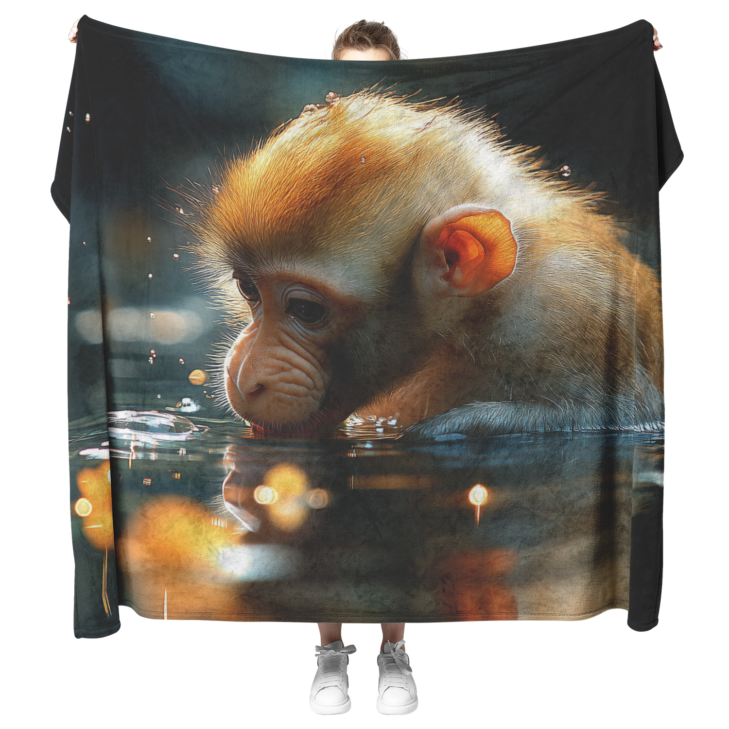 🐒 Proboscis Monkey Sherpa Fleece Blanket Collection | Awakening Righteousness