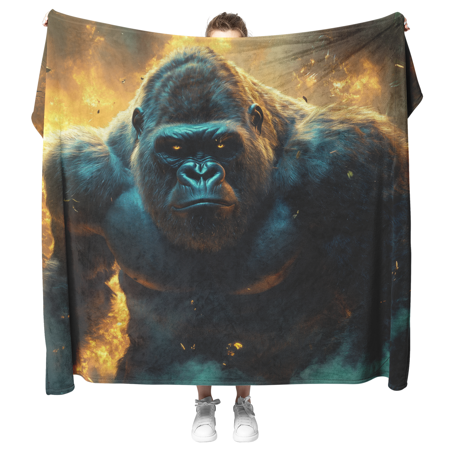 🦍 Gorilla Sherpa Fleece Blanket Collection | Awakening Righteousness