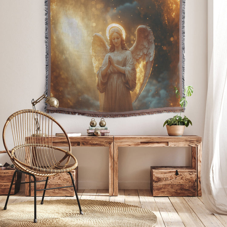😇 Heavenly Angel Christian Throw Prayer Blanket Collection | Awakening Righteousness