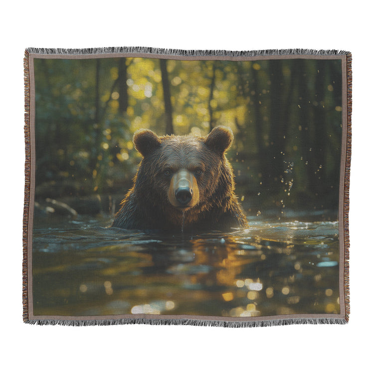 🐻 Brown Bear Woven Throw Blanket Collection | Awakening Righteousness