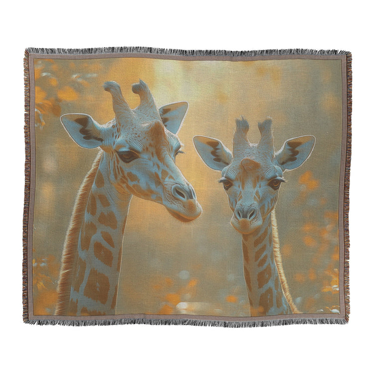 🦒 Giraffe Woven Throw Blanket Collection | Awakening Righteousness