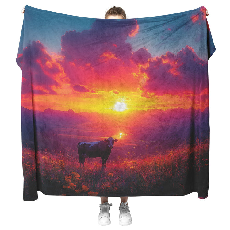 🐄 Cow Sherpa Fleece Blanket Collection | Awakening Righteousness