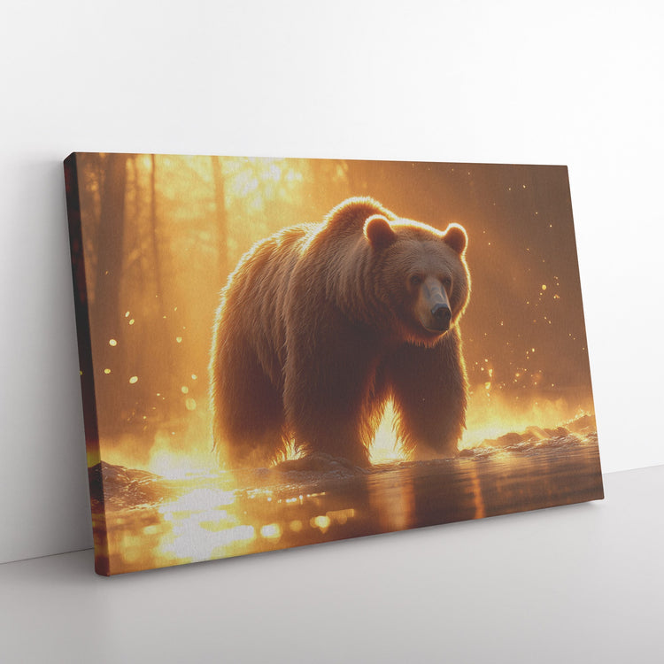 🐻 Brown Bear Canvas Wall Art Collection | Awakening Righteousness