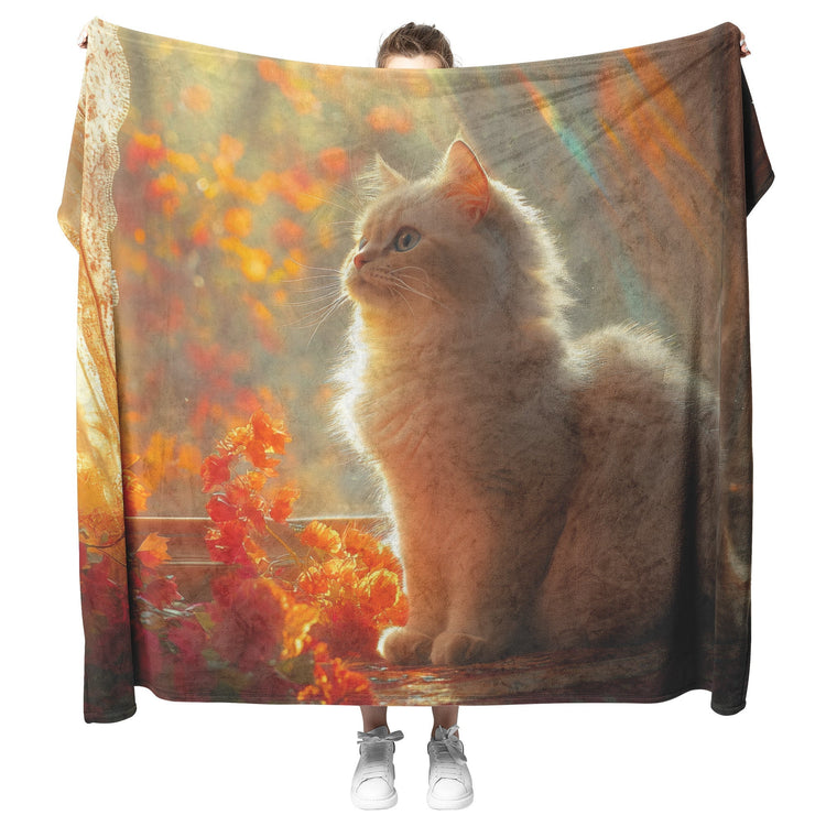🐱 Persian Cat Sherpa Fleece Blanket Collection | Awakening Righteousness