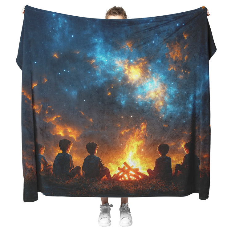 🔥 Cozy Campfire Nights Sherpa Fleece Blanket Collection | Awakening Righteousness