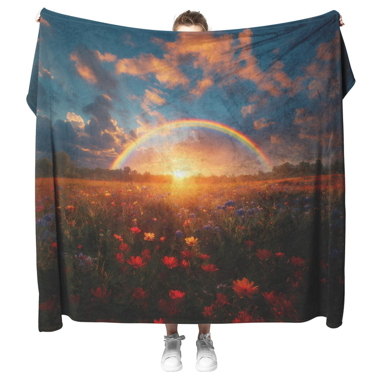 🌈 Amazing Rainbow Sherpa Fleece Blanket Collection | Awakening Righteousness