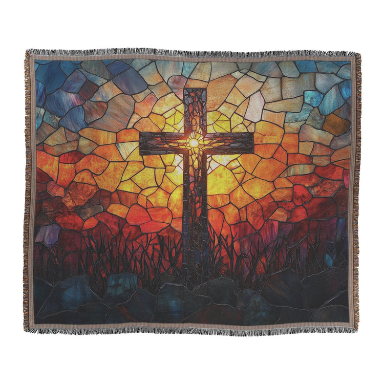 Stained Glass Woven Throw Blanket Collection | Awakening Righteousness