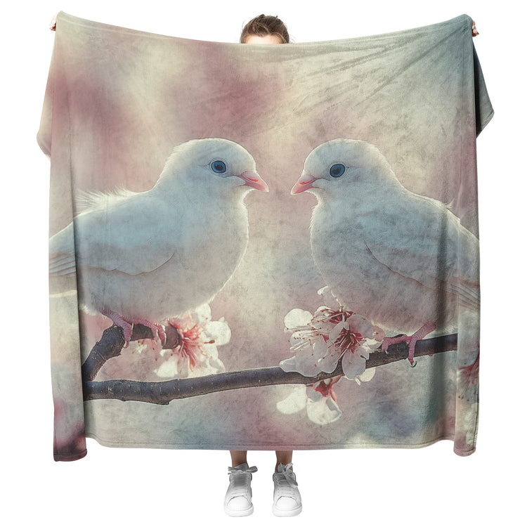 🕊️ Doves of Peace Sherpa Fleece Blanket Collection | Awakening Righteousness