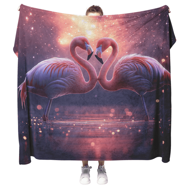🦩 Flamingo Sherpa Fleece Blanket Collection | Awakening Righteousness