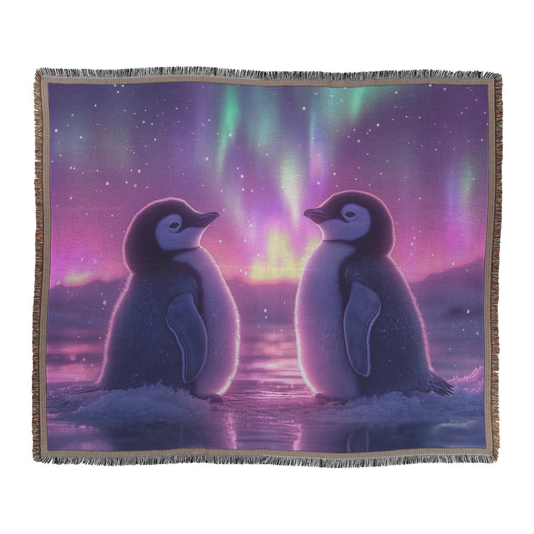 🐧 Penguin Woven Throw Blanket Collection | Awakening Righteousness