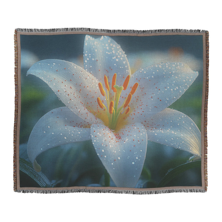 🌸 Lily Woven Throw Blanket Collection | Awakening Righteousness