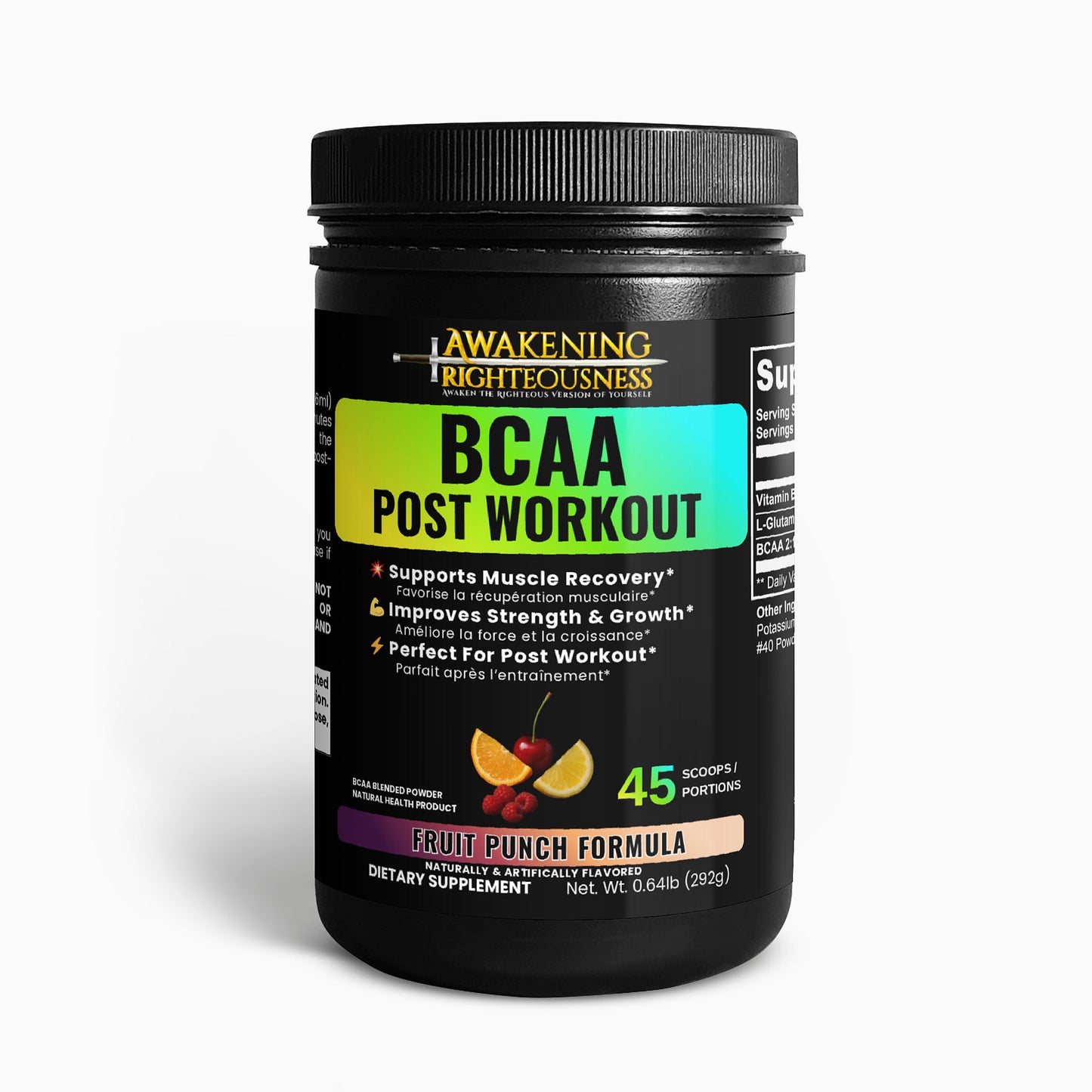 BCAA Post Workout Fruit Punch - Awakening Righteousness