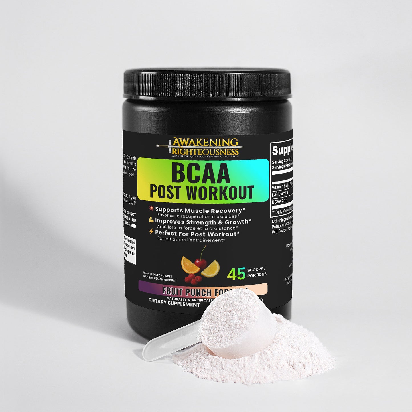 BCAA Post Workout Fruit Punch - Awakening Righteousness
