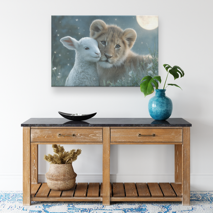 Adorable_Lion_and_Lamb_Cuddled_Under_Glo_H_Rectangle_Smaller_Lifestyle_Mockup.png_15486565