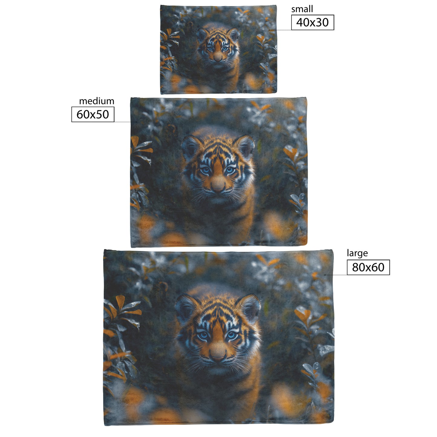 Adorable Tiger Cub Cozy Fleece and Sherpa Blanket Wild Beauty and Innocence in Your Space - Awakening Righteousness