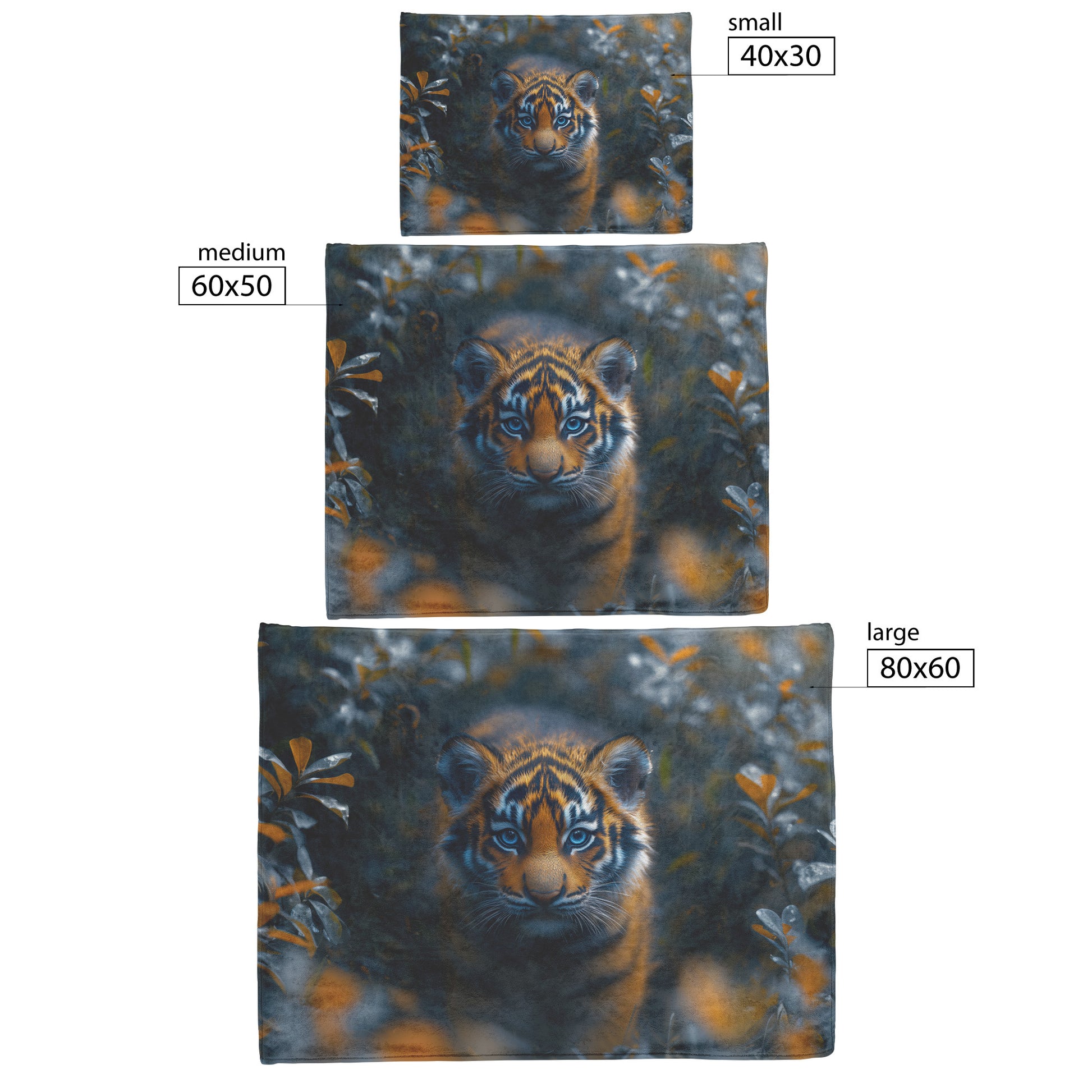 Adorable Tiger Cub Cozy Fleece and Sherpa Blanket Wild Beauty and Innocence in Your Space - Awakening Righteousness