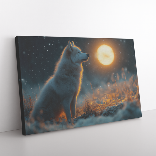 Akita_Standing_Proudly_Under_Glowing_Ful_H_Rectangle_Angle_Floor_Mockup.png